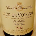 Clos de Vougeot Grand Cru Vieille Vigne 2012, Rion