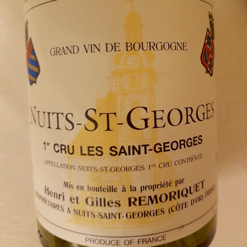 Nuits-St-Georges  1er Cru Les Saint-Georges 2013, Henri et Gilles Remoriquet